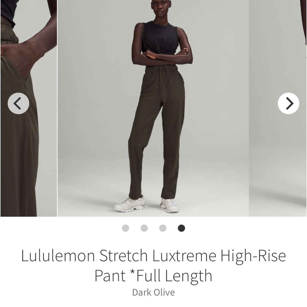 Lululemon Athletica Dark Olive High-Rise Pants
